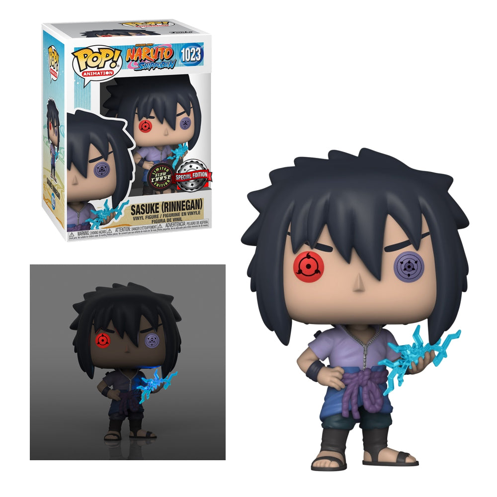 Funko Pop Animation: Naruto - Sasuke Uchiha Rinnegan Exclusivo Glow in the Dark Chase