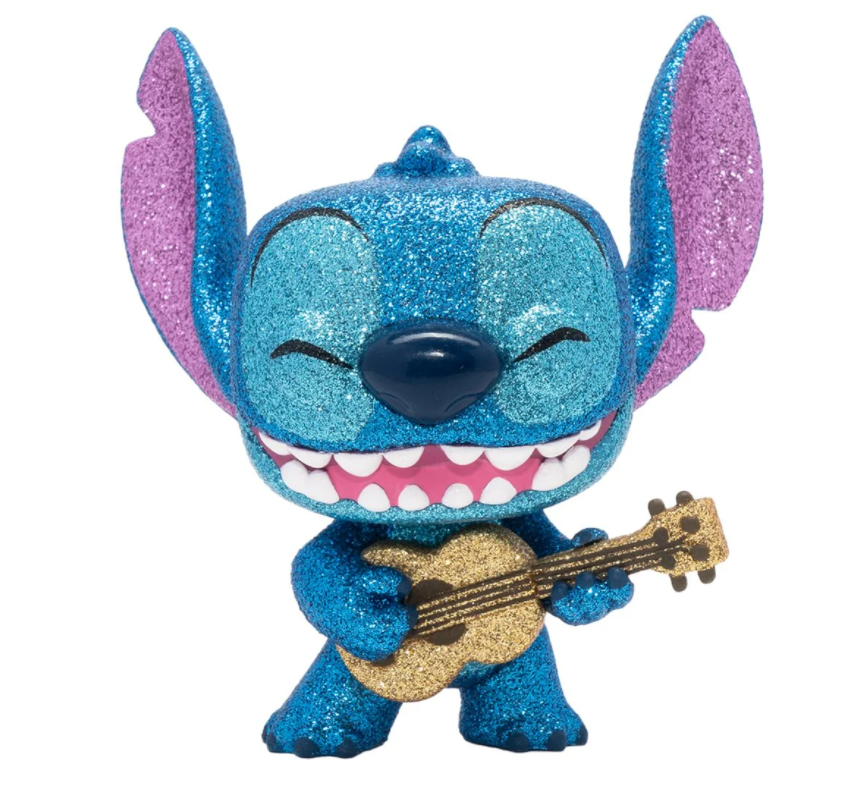 Funko Pop Disney: Lilo y Stitch - Stitch con Ukulele Diamond Exclusivo