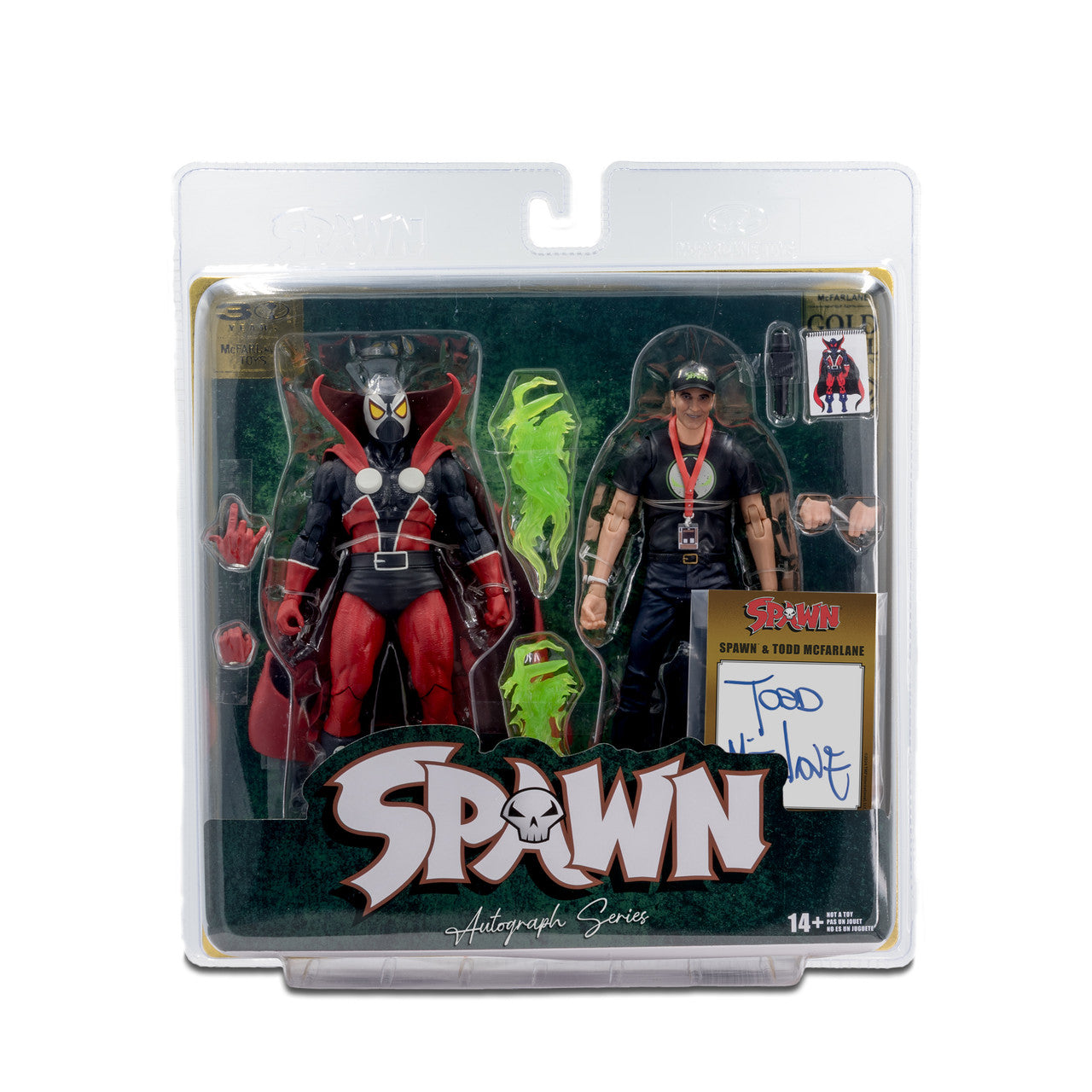 McFarlane Toys Spawn 30th Anniversary Spawn and Todd McFarlane 2-Pack Autografiado