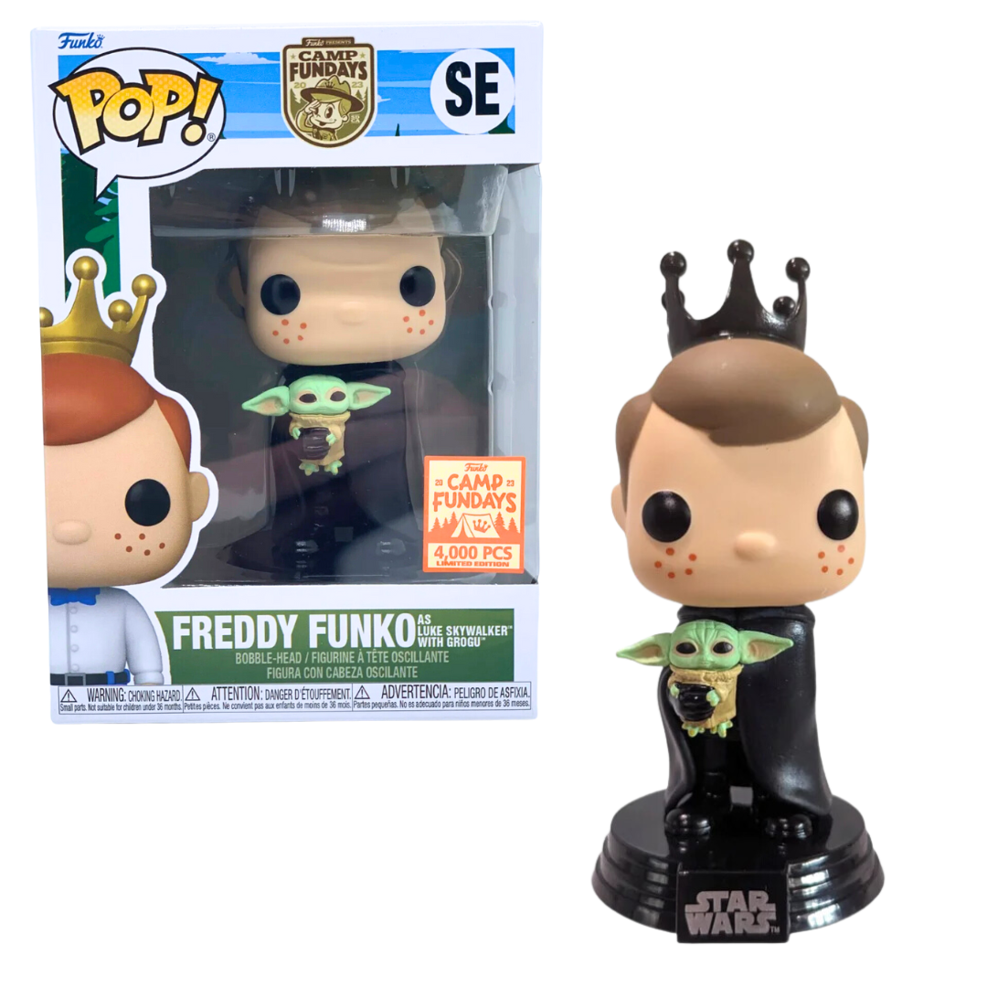 Funko Pop! Icons: Freddy Funko as Luke Skywalker with Grogu Fundays 2023