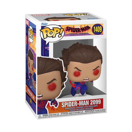 Funko Pop Marvel: Spiderman Across the Spiderverse - SpiderMan 2099 Miguel O Hara Sin Mascara