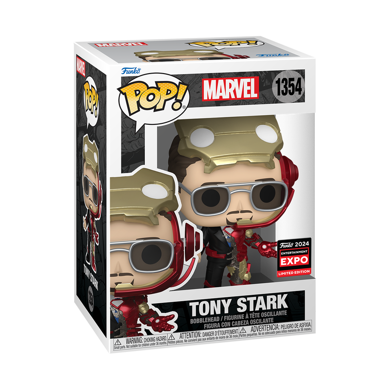 Funko Pop Marvel Tony Stark #1354 Expo sticker