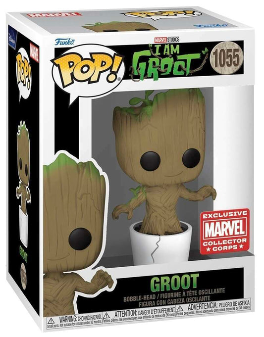 Funko Pop! Marvel: I am groot - Groot In Pot #1055 Marvel Collectors Corps