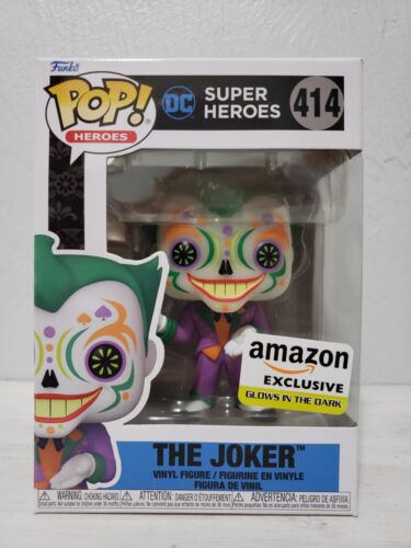 Funko Pop! Heroes: Dia De Los DC - Joker (Glow) Amazon Exclusive