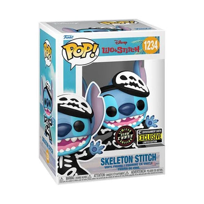 Funko Pop Lilo & Stitch Skeleton Stitch - Entertainment Earth Exclusive Set 2 piezas