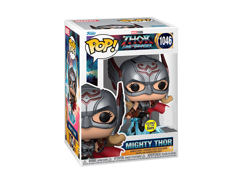 Funko Pop Marvel: Thor Love and Thunder - Mighty Thor Jane Glow Exclusivo