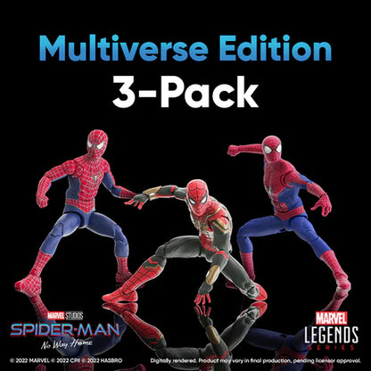 Hasbro Marvel Legends: Spiderman No Way Home - Edición Multiverso 3 Pack Exclusivo