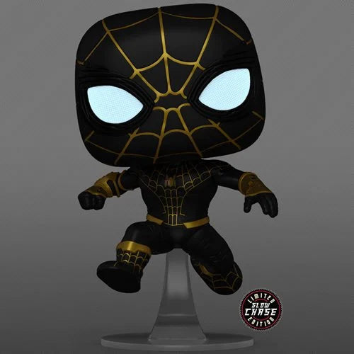 Funko Pop Spider-Man: No Way Home Unmasked Spider-Man Black Suit - AAA Anime Exclusive - CHASE