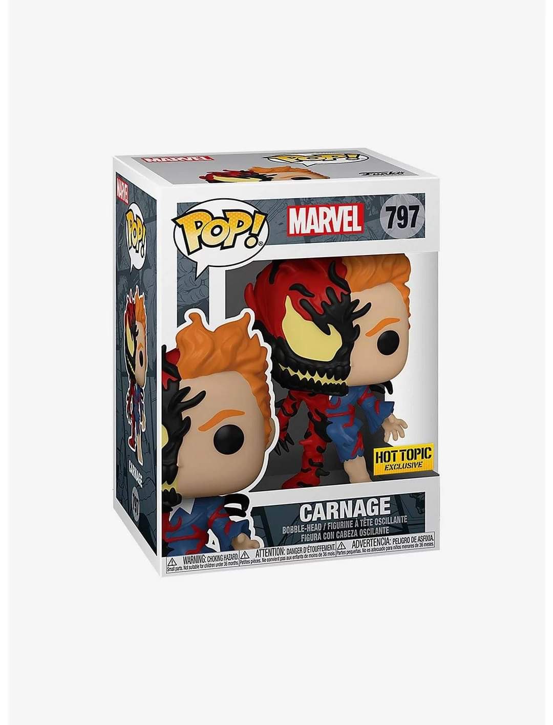 Funko Pop Marvel:  Carnage  Hot Topic #797