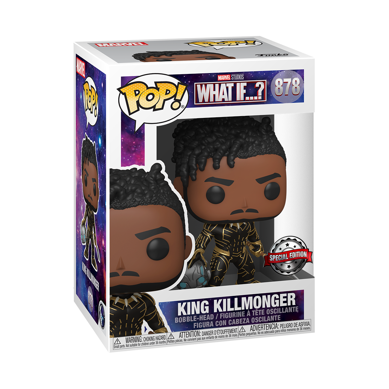 Funko Pop Marvel: What If? - King Killmonger Exclusivo