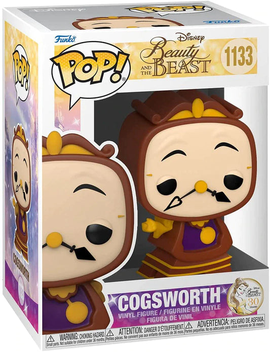 Funko Pop Disney: La Bella y La Bestia - Cogsworth - Din Don