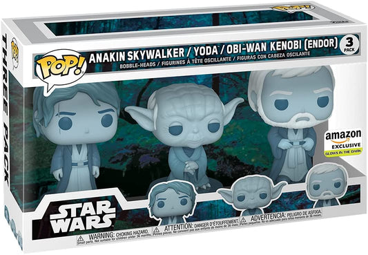 Funko Pop Star Wars: Across The Galaxy - Force Ghost 3 Pack Amazon Exclusive