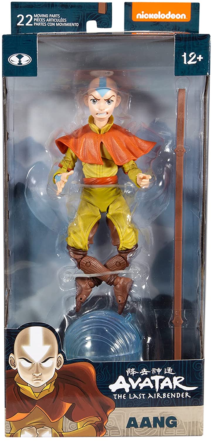 McFarlane Toys Avatar: The Last Airbender - Aang con scooter y planeador