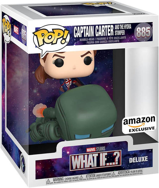 Funko Pop Deluxe Marvel: What If? - Captain Carter Riding Hydrostomper, Year of The Shield Amazon Exclusive