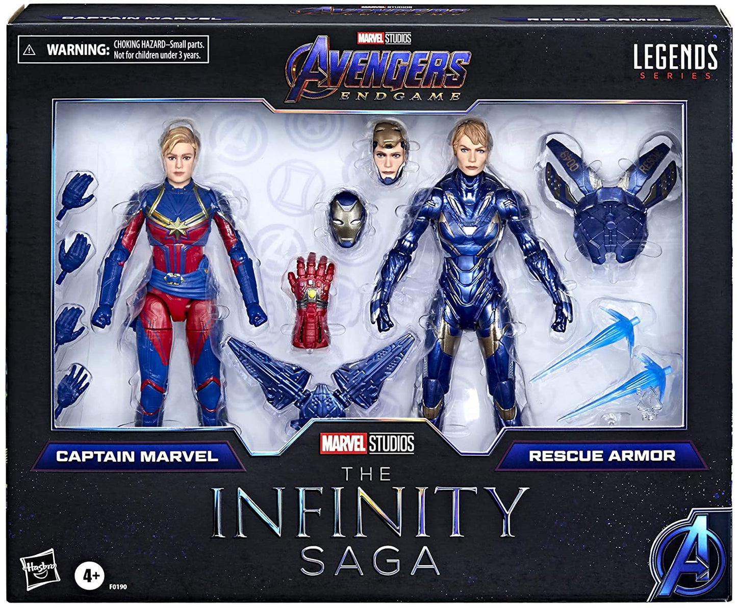 Marvel Hasbro Legends Series - Infinity Saga - Capitana Marvel y Rescue Armor