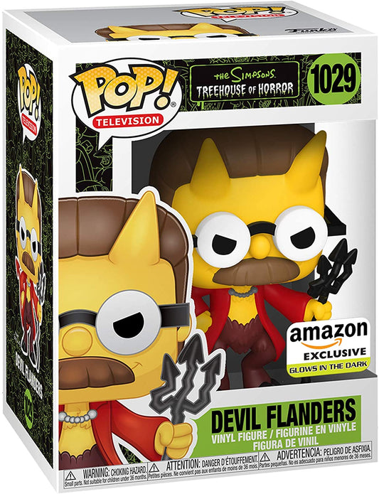 Funko Pop Los Simpson - Devil Flanders Glow in the dark Amazon Exclusive