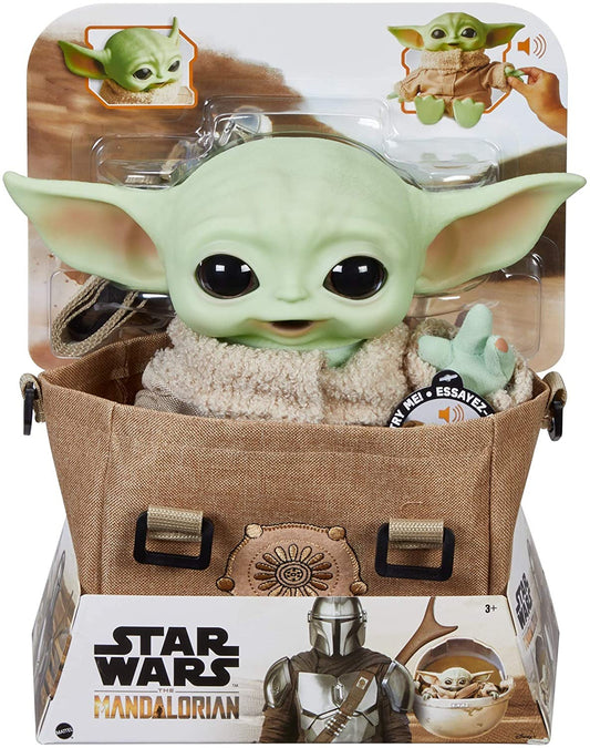 Mattel Star Wars Baby Yoda The child de peluche con bolsa de transporte