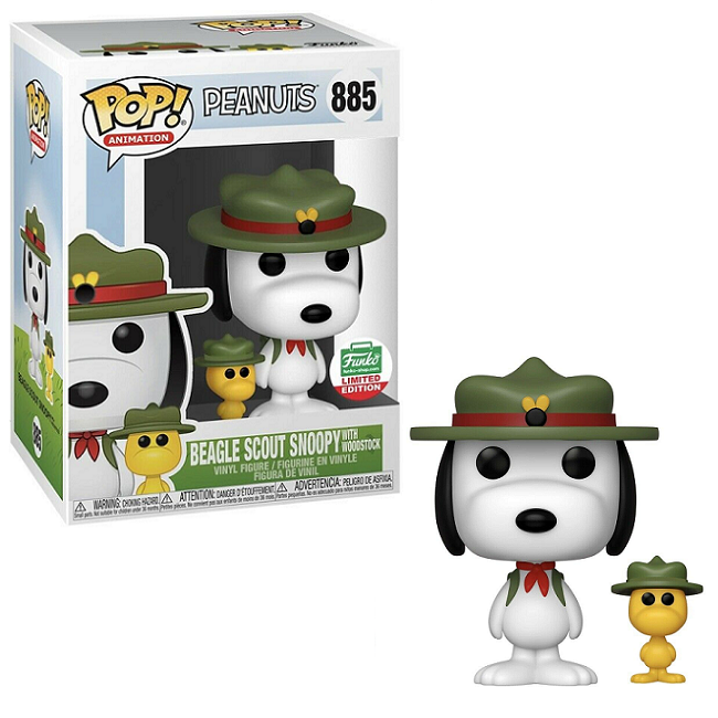 Funko Pop Peanuts: Beagle Scout Snoopy With Woodstock