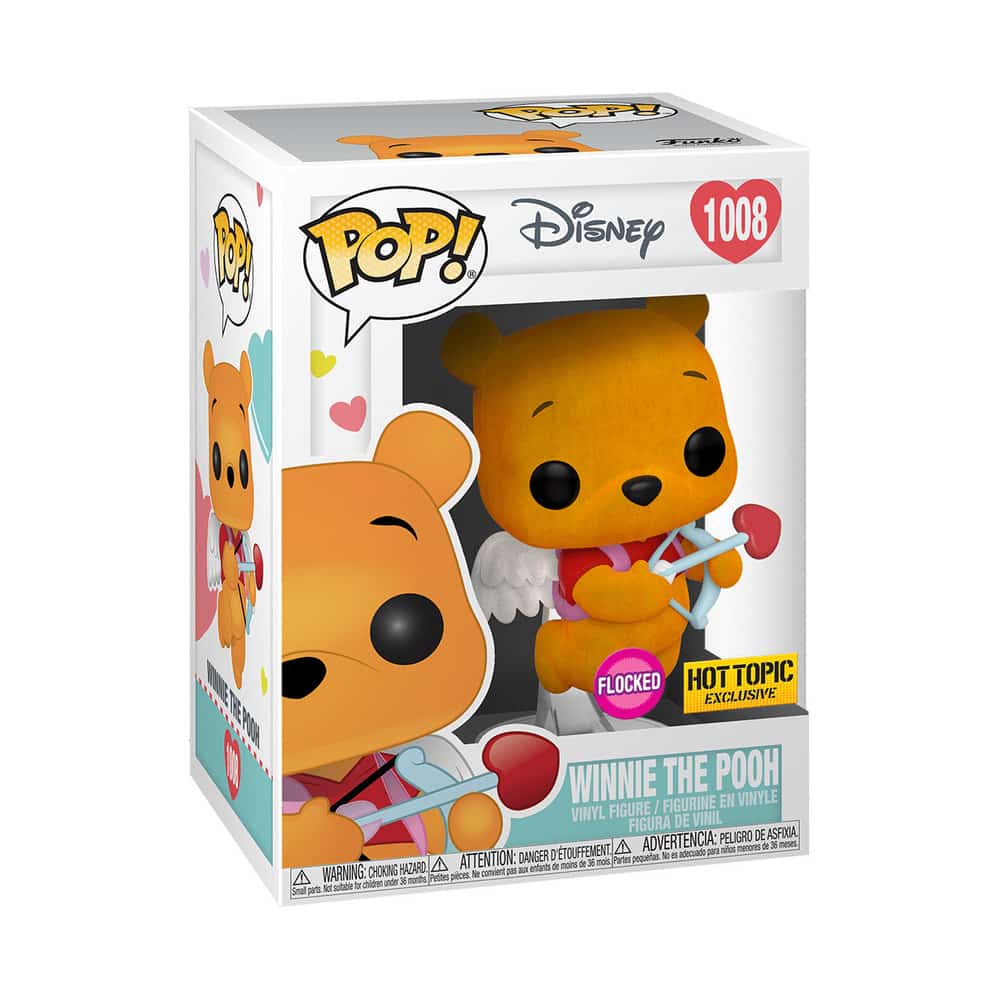 Funko Pop Disney: Winnie The Pooh Valentines Winnie The Pooh Flocked Hot Topic Exclusive