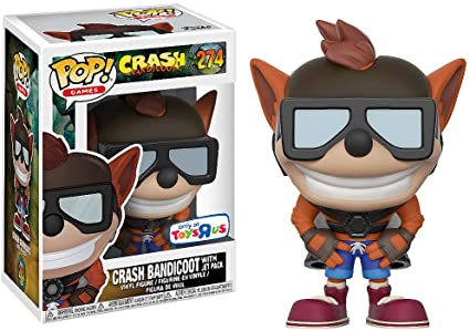 Funko Pop Crash Bandicoot Con Jet Pack - Toys R Us Exclusive