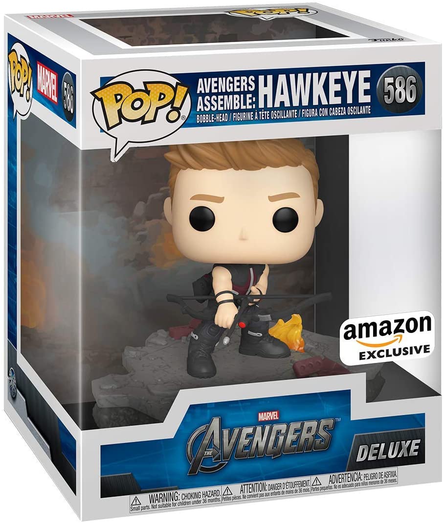 Funko Pop Deluxe, Marvel: Avengers Assemble Series - Hawkeye Amazon Exclu