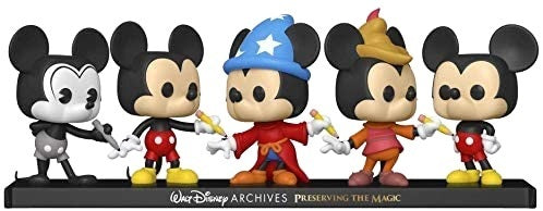 Funko Pop Disney Archives - Paquete de 5 Mickey Mouse, Exclusivo de Amazon