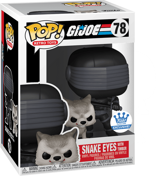 Funko Pop Retro Toys: G.I. Joe - Snake Eyes with Timber