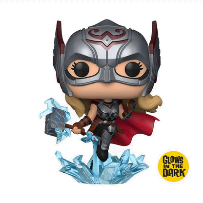 Funko Pop Marvel: Thor Love and Thunder - Mighty Thor Jane Glow Exclusivo