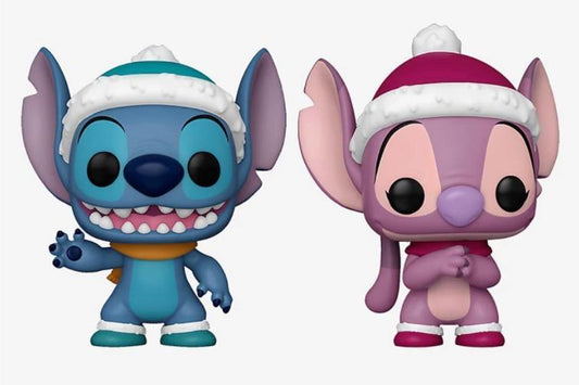 Funko Pop Disney: Holiday 2021 - Stitch y Angel Navidad 2 Pack Hot Topic