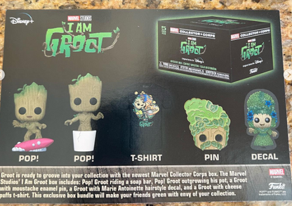 Marvel Collector Corps I am Groot Disney + Talla M