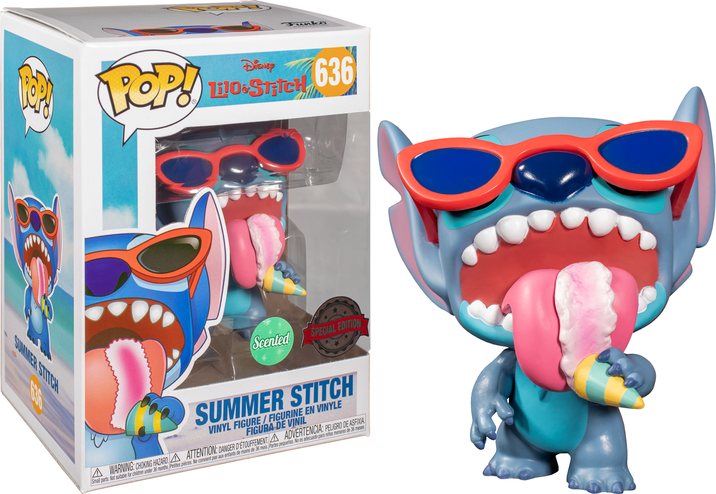 Funko Pop Disney Summer Stitch con aroma