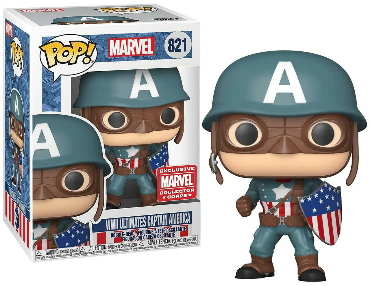Funko Pop Marvel Captain America WWII Ultimates Captain America