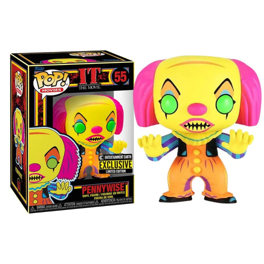 Funko Pop IT Pennywise Black Light - Entertainment Earth Exclusive