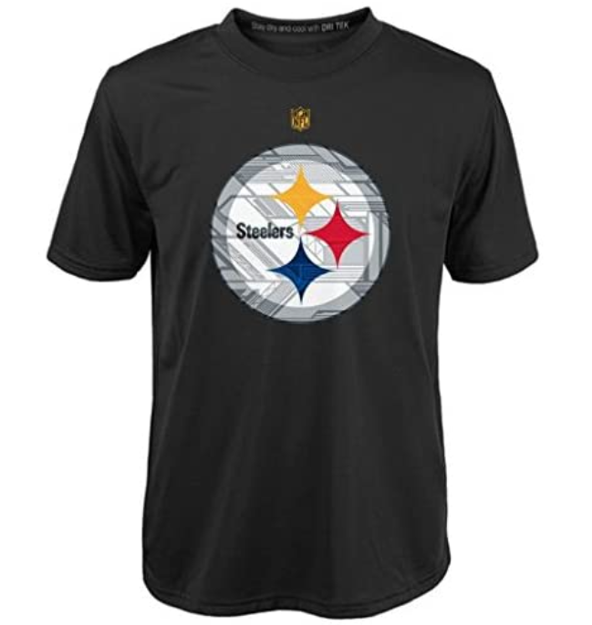 NFL Playera Dri-tek de Manga Corta con Logotipo Pittsburgh Steelers