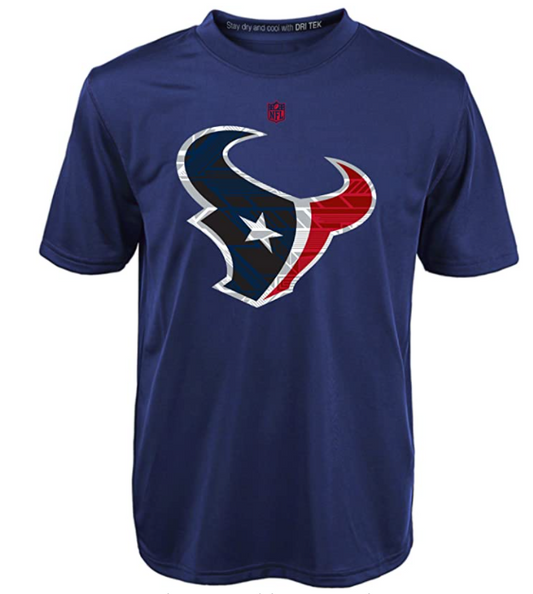 NFL Playera Dri-tek de Manga Corta con Logotipo ‎Houston Texans